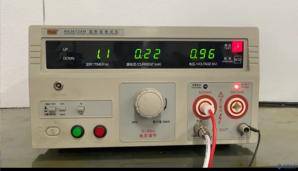 电动执行器电机漏电怎么检测?标准耐压测试方法 5 电动执行器电机漏电怎么检测 5