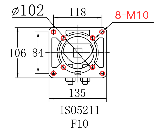 执行器图纸标注的螺纹孔尺寸8-M10是什么意思?螺栓选型和安装规范详解 4 8 m10