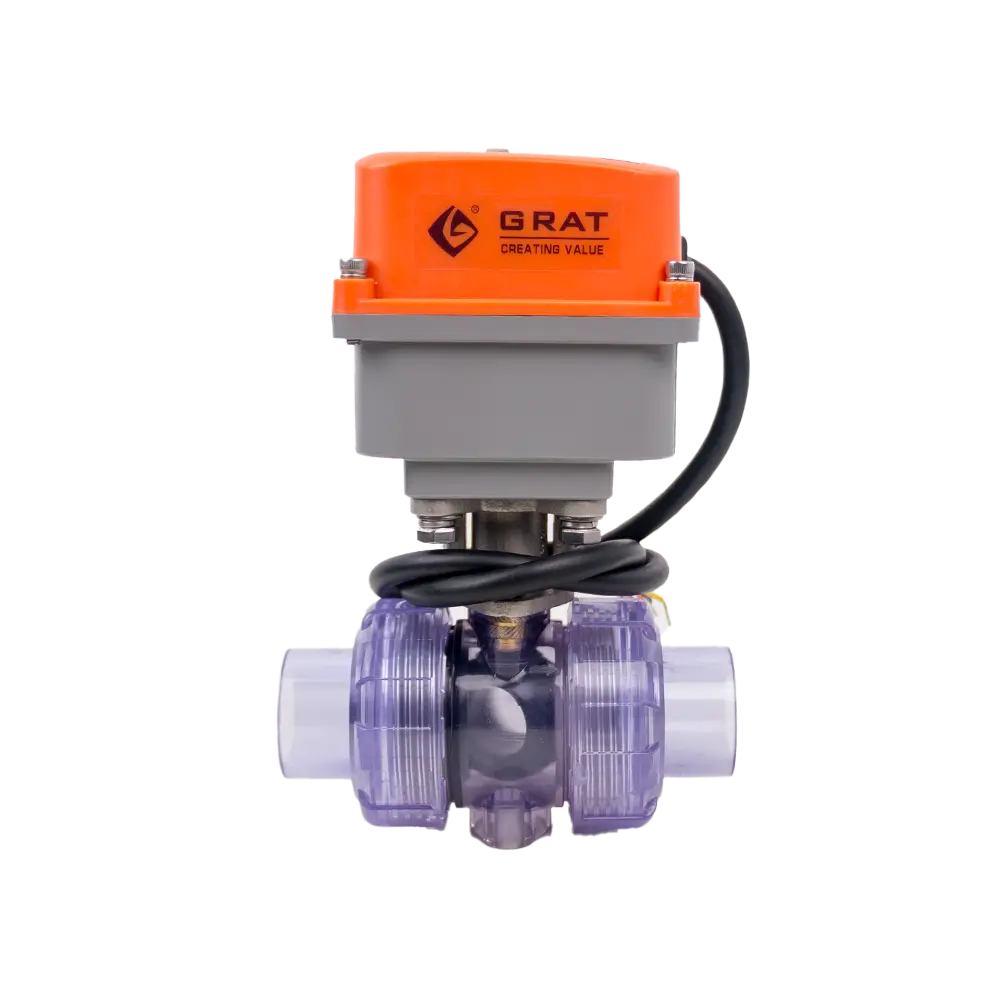 GRAT Iot mini compact motorized UPVC Electric Valve sample
