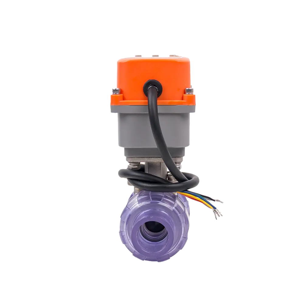 智控水务更节能 - GRAT 微型电动球阀在污水处理厂的应用 5 GRAT Iot mini compact motorized UPVC Electric Valve sample