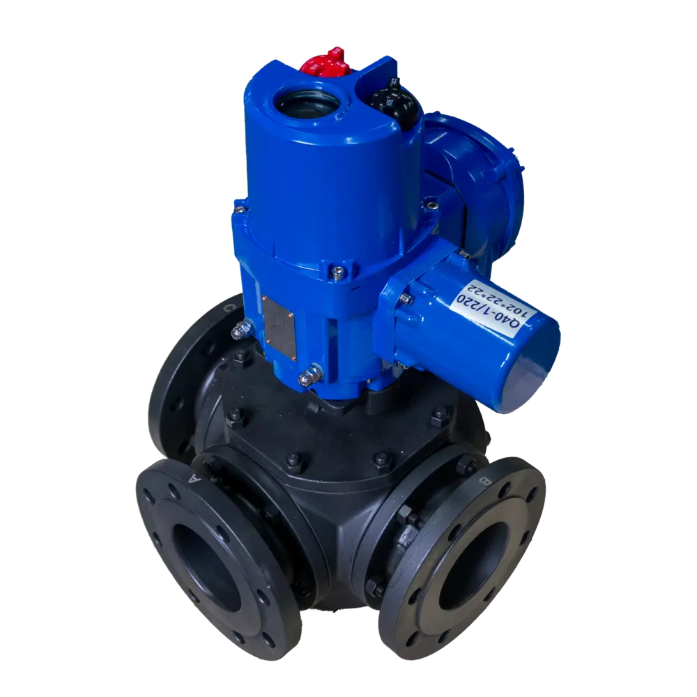 Electric Three Way Shut off Valve 1
