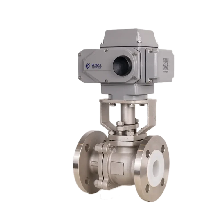 PTFEPFA Lined Electric Ball Valve 1