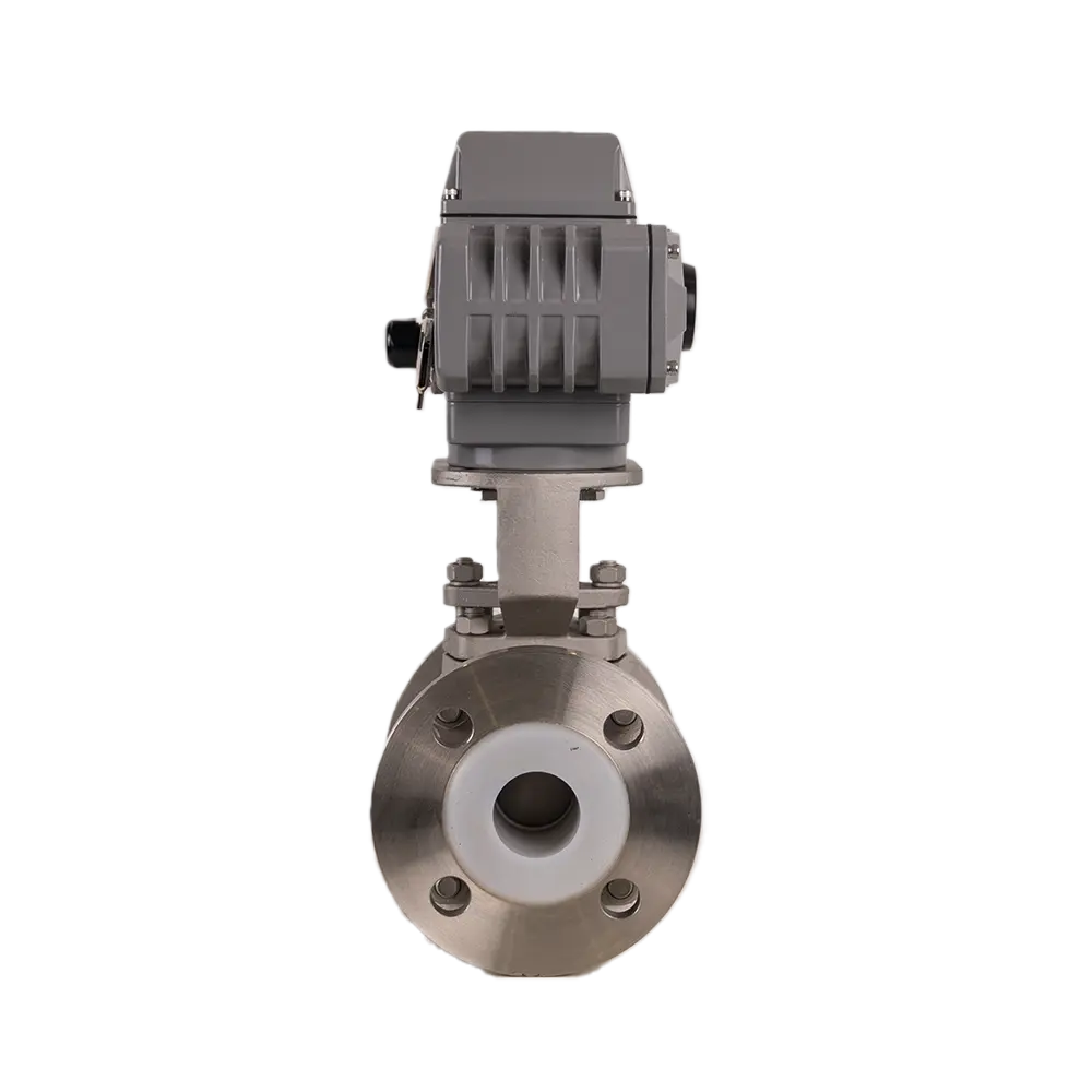 PTFEPFA Lined Electric Ball Valve 3 1