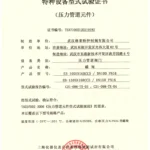 TS特种设备型式试验证书 蝶阀