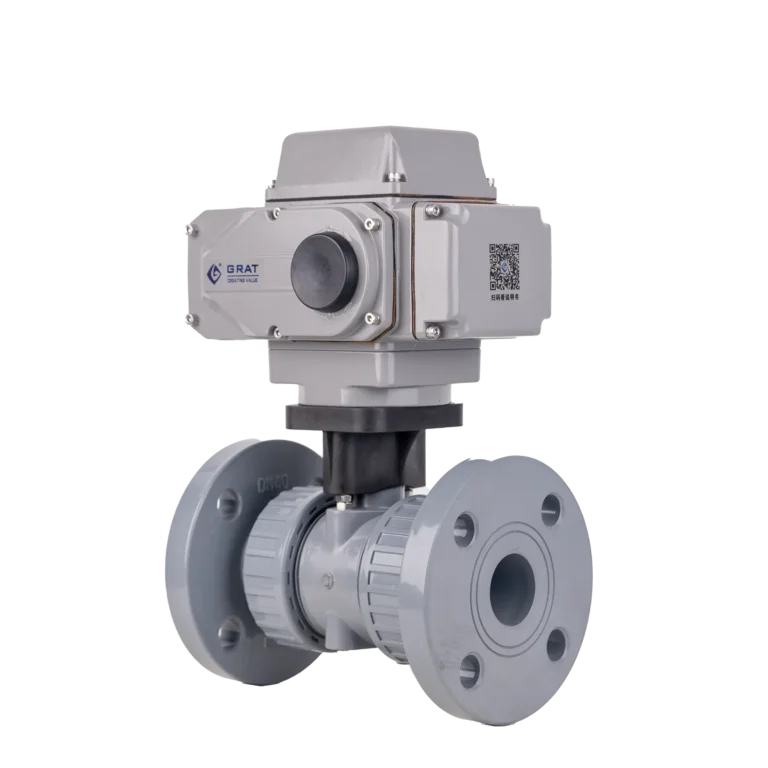 UPVC Electric Flanged Ball Valve